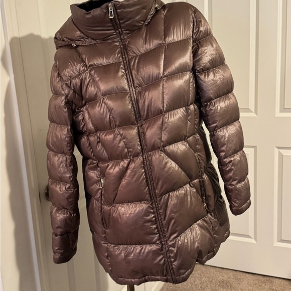 Calvin Klein Jackets & Blazers - Calvin Klein Shiny Brown Puffer Jacket